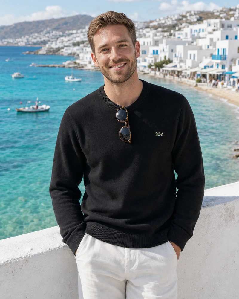 Customer photo of LACOSTE CLASSIC KNITTED JUMPER SET [BUY 2 GET 5] + SUNGLASSES (1)