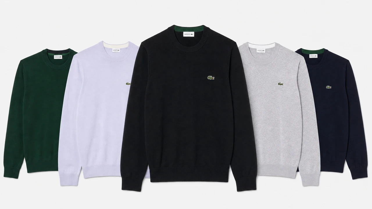 LACOSTE CLASSIC KNITTED JUMPER SET [BUY 2 GET 5] + SUNGLASSES