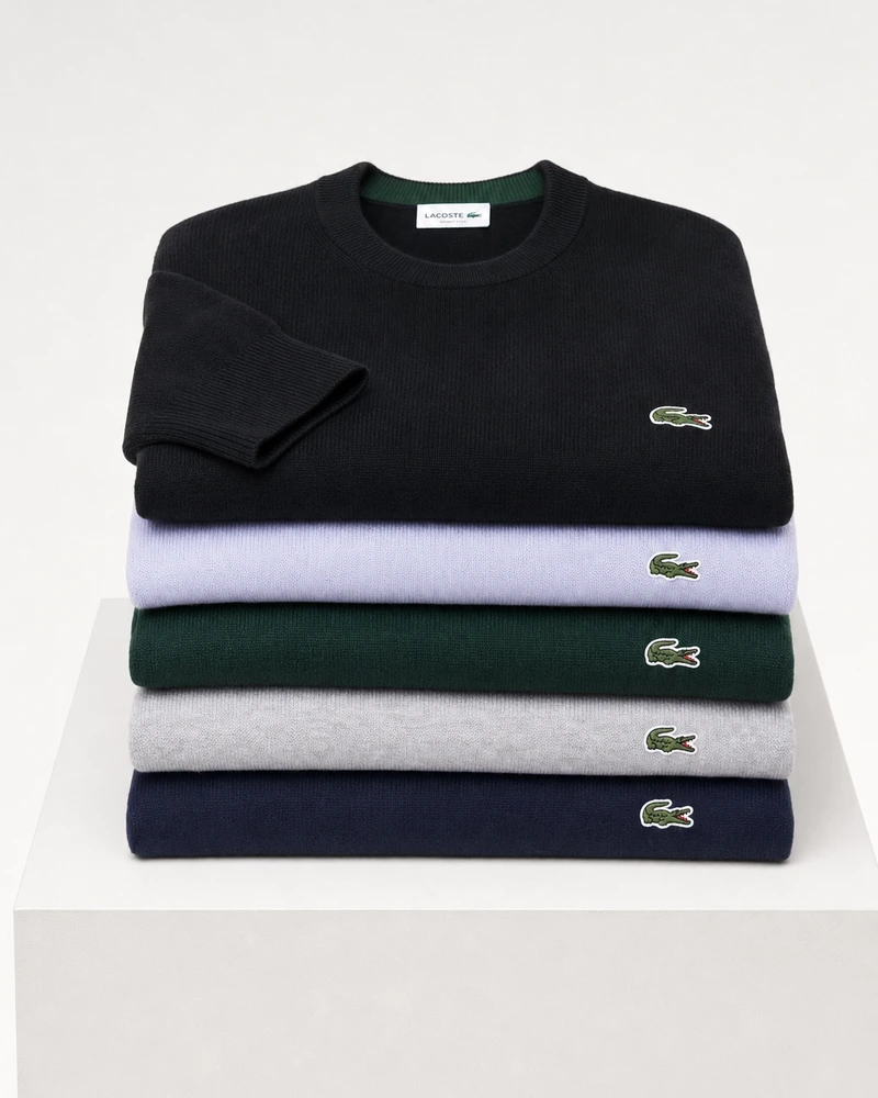 LACOSTE CLASSIC KNITTED JUMPER SET [BUY 2 GET 5] + SUNGLASSES