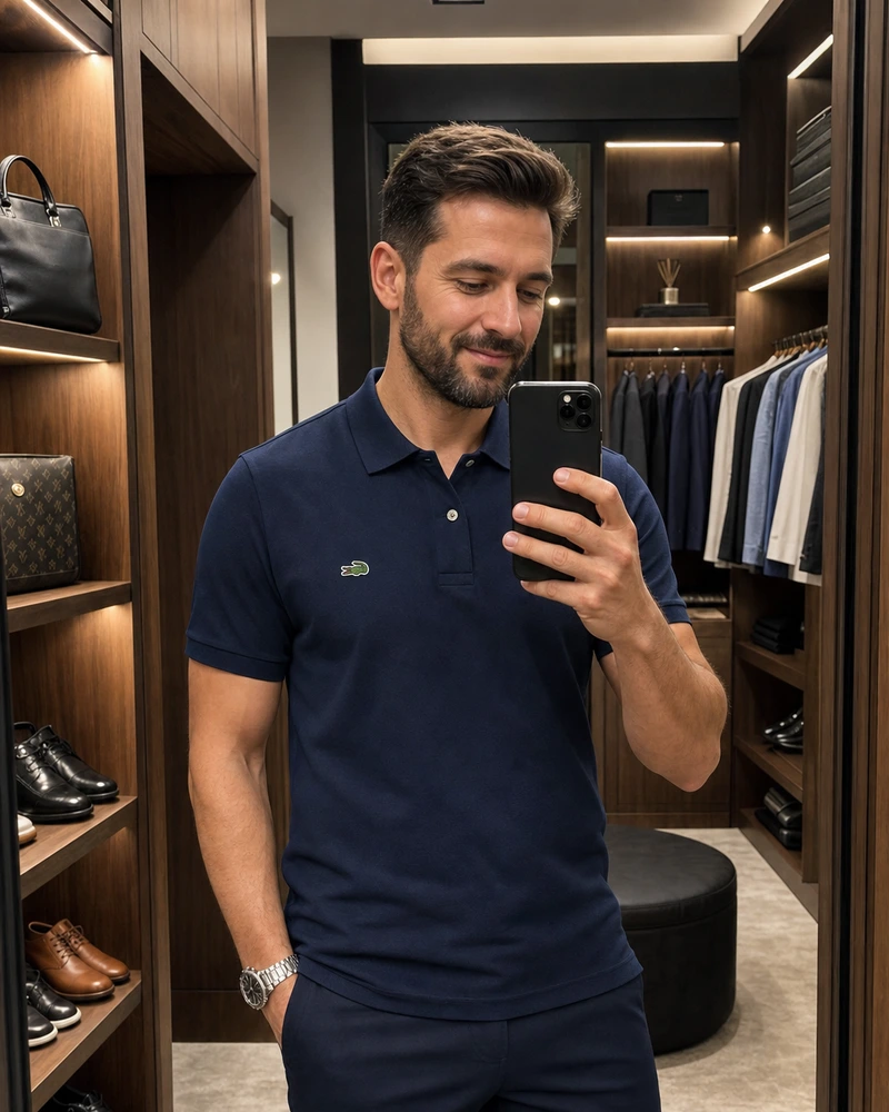 Customer photo of LACOSTE CLASSIC PIQUÉ POLO SHIRT SET [ BUY 2 GET 5 ] + SUNGLASSES (1)