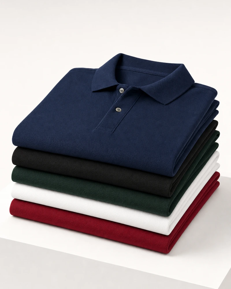 CLASSIC PIQUÉ POLO SHIRT SET [ BUY 2 GET 5 ] + SUNGLASSES