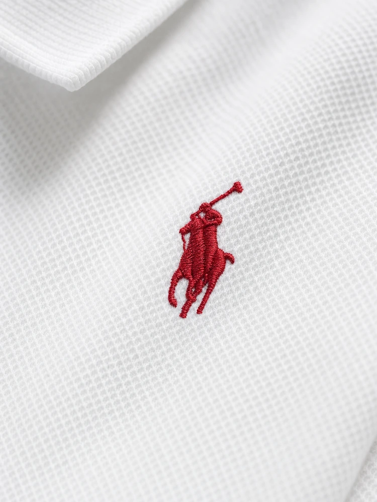 RALPH LAUREN HERREN LANGARM-PIQUÉ-POLOSHIRT — 2 KAUFEN, 5 ERHALTEN + GRATIS SCHAL