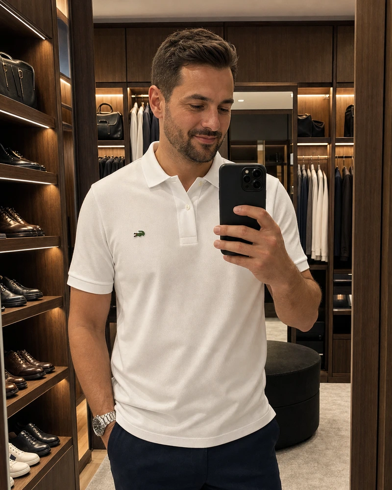 Kundenfoto von LACOSTE KLASSISCHES PIQUÉ-POLOSHIRT SET [ 2 BEZAHLEN 5 ERHALTEN] + SONNENBRILLE (4)