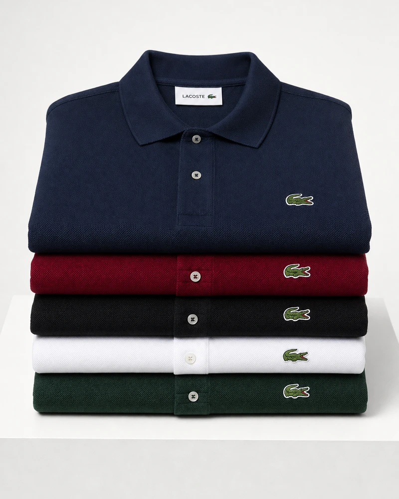 LACOSTE KLASSISCHES PIQUÉ-POLOSHIRT SET [ 2 BEZAHLEN 5 ERHALTEN] + SONNENBRILLE
