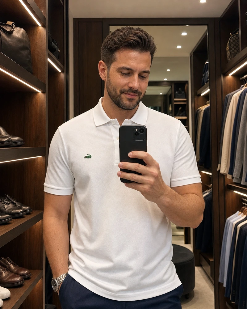 Kundenfoto von LACOSTE KLASSISCHES PIQUÉ-POLOSHIRT SET [ 2 BEZAHLEN 5 ERHALTEN] + SONNENBRILLE (4)