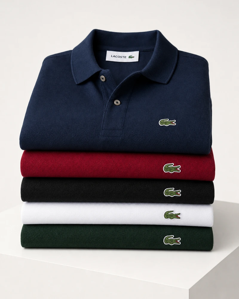 LACOSTE KLASSISCHES PIQUÉ-POLOSHIRT SET [ 2 BEZAHLEN 5 ERHALTEN] + SONNENBRILLE